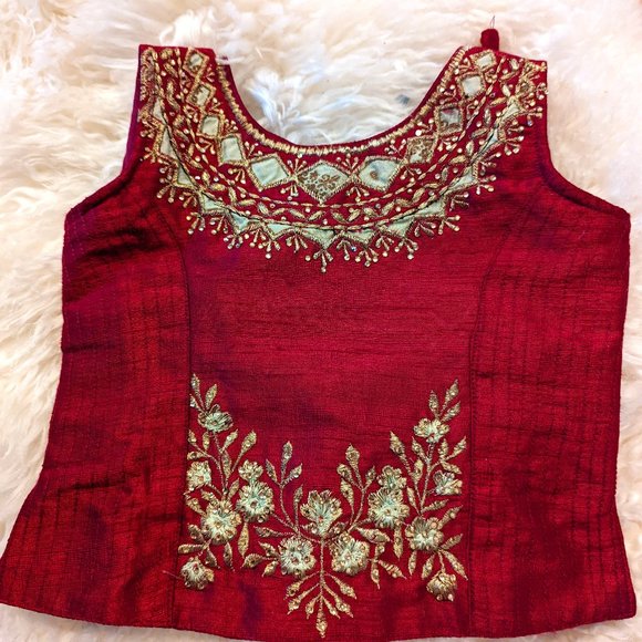 Kids Indian blouse - party wear - Picture 1 of 6